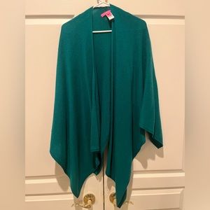 Bruce green one size fits all Terri cashmere wrap